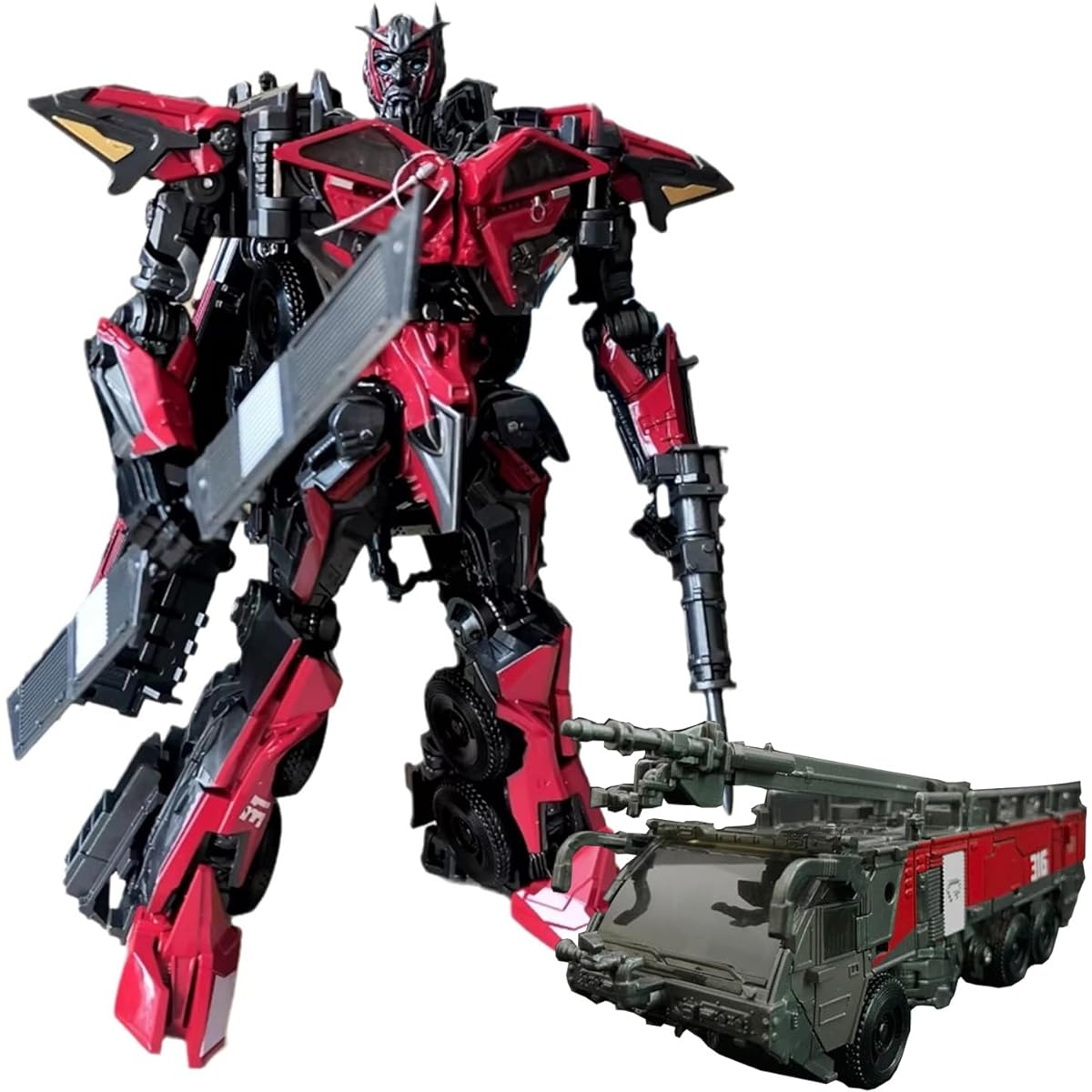 LQIPPOE Transforming Toys Movie Dark of the Moon Sentinel Prime Action Figure Descendant of Primus Former Leader of the Autobots Robot Toy Gift KO Version