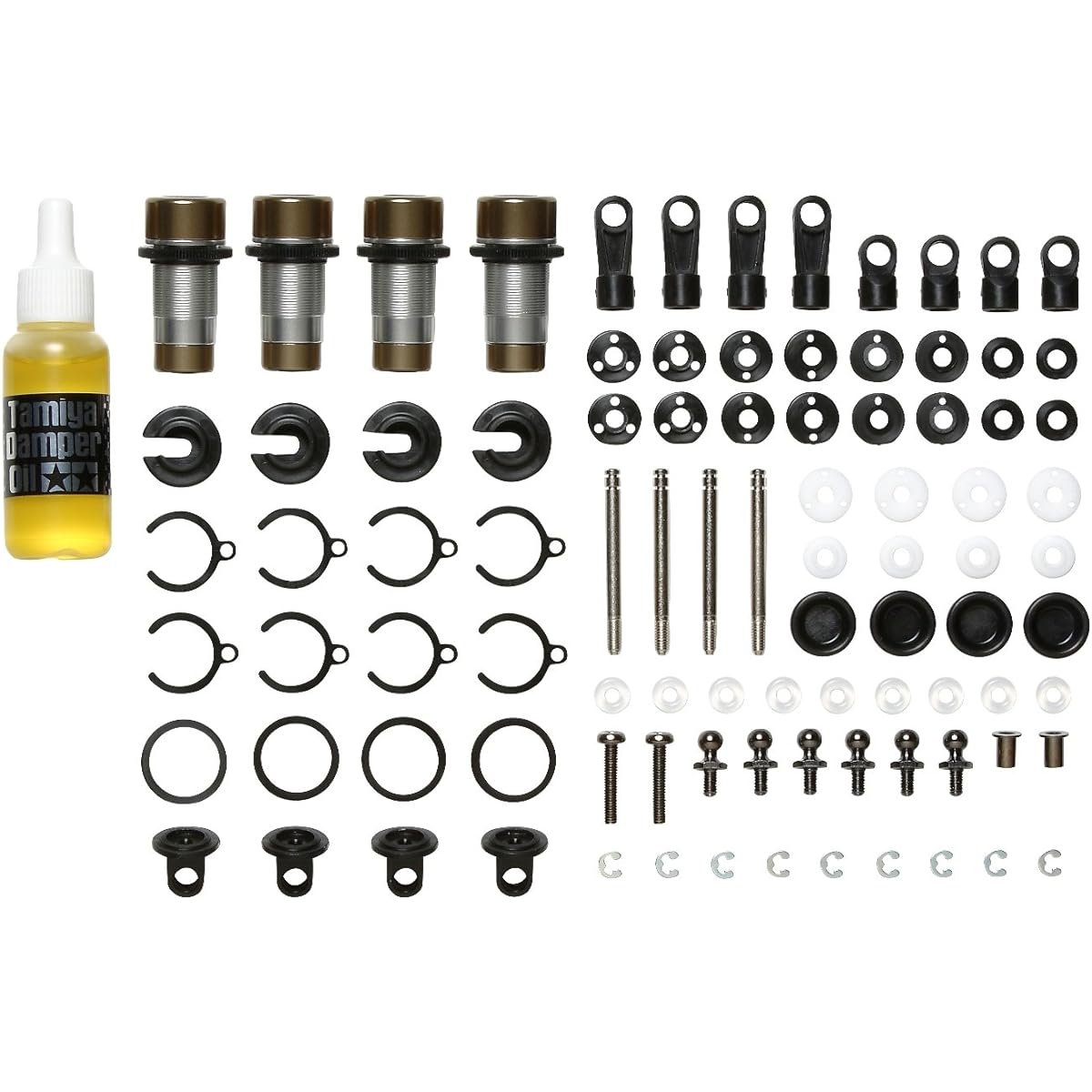 Tamiya Hop-up Options No.1541 OP.1541 CC-01 Aluminum Oil Damper (4 pieces) 54541