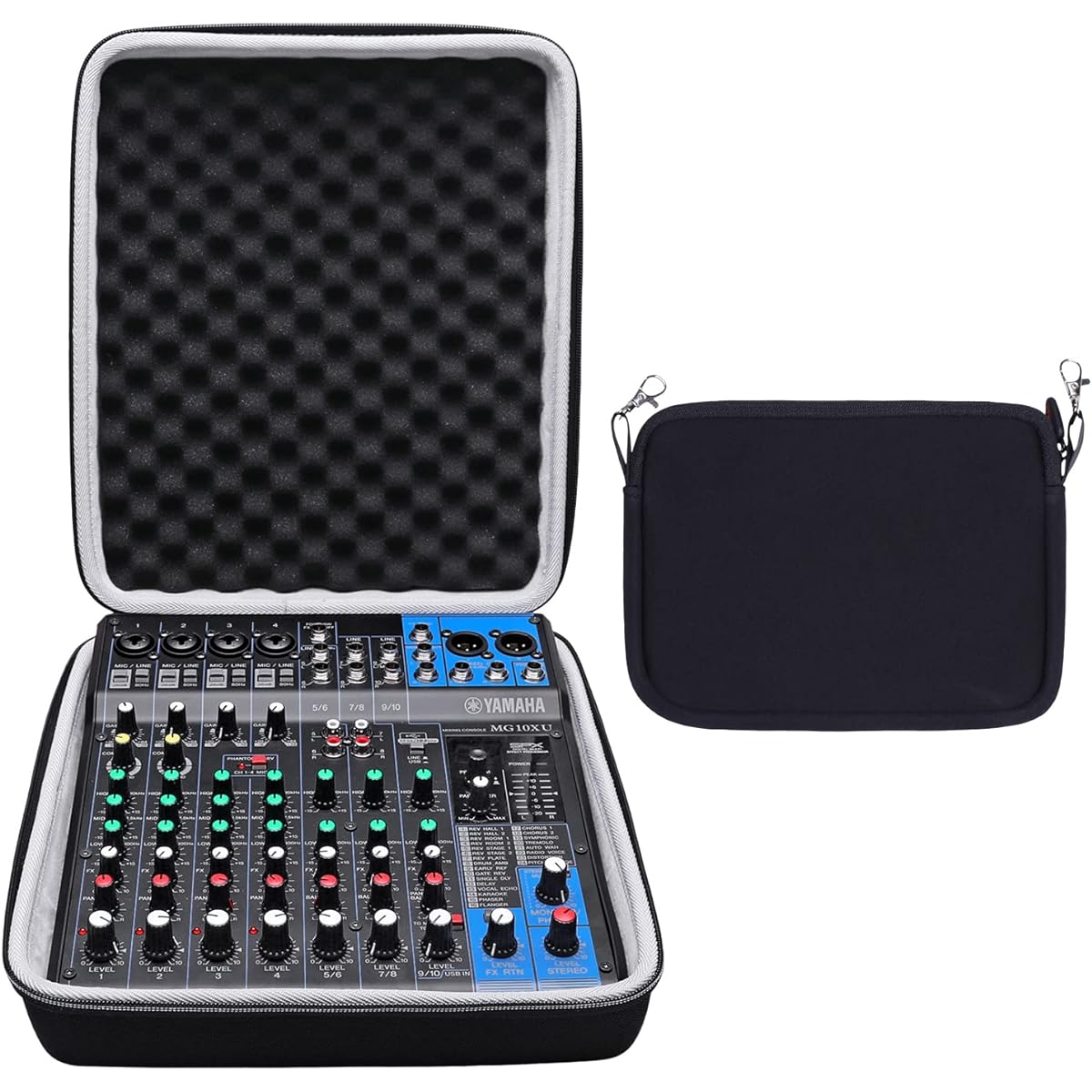 XANAD Hard Case for YAMAHA MG10XU MG10 MG0610 Input Stereo Mixer with Small Storage Cover Carry Storage Bag