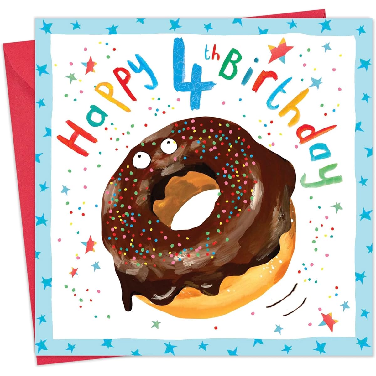 Twizler 4th birthday card for boys - 4th birthday card for boys - birthday cards for boys - 4th birthday cards - birthday cards for kids age 4