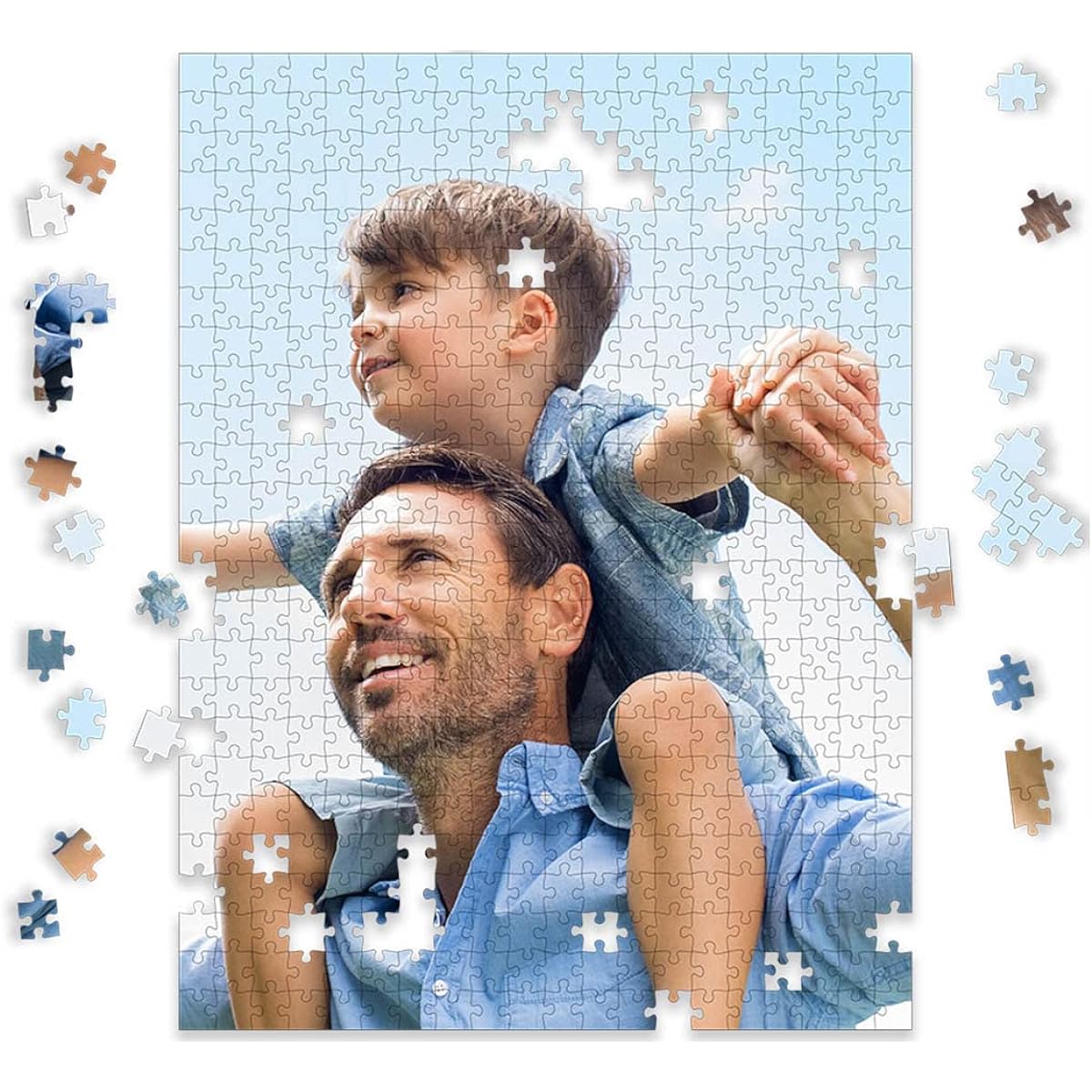 Photo personalized puzzle for Father's Day - 500 pieces - I See Me! (Vertical/Vertical)