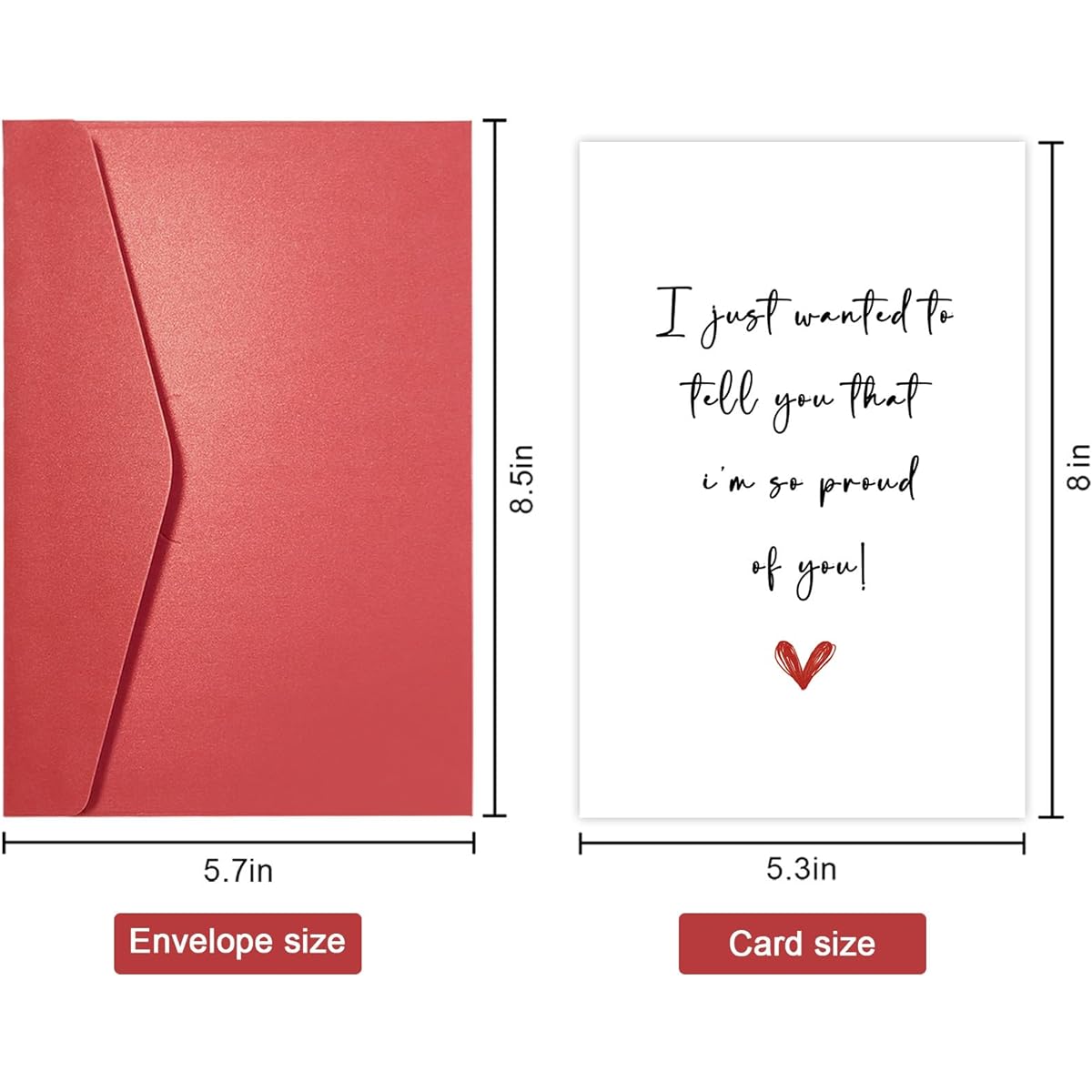 SuperShunhu Proud of You Card Well Made Card Friends Son Daughter Graduation Card New Job Card Encouragement Card