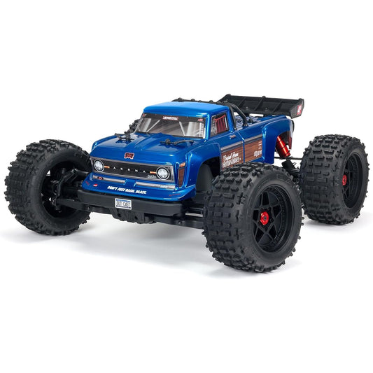 ARRMA 1/10 Outcast 4X4 4S V2 BLX Stunt Truck RTR, Blue, ARA4410V2T2