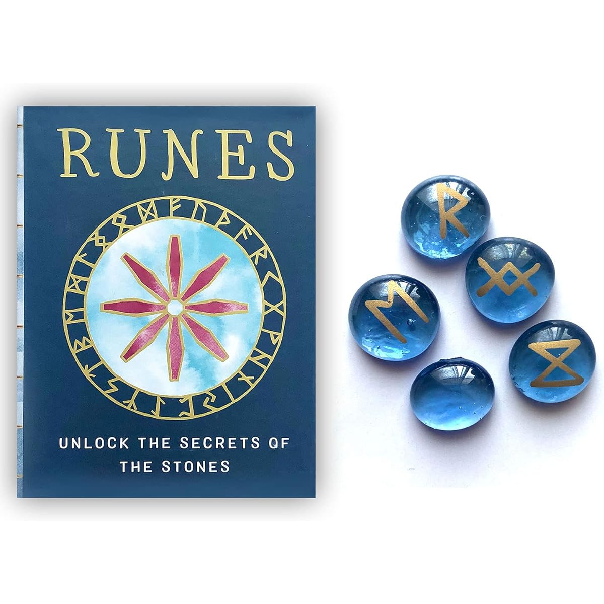 [Genuine Product] Rune Mini Set [List of Rune Meanings with Japanese Sheet] Tarot Fortune Telling for Beginners