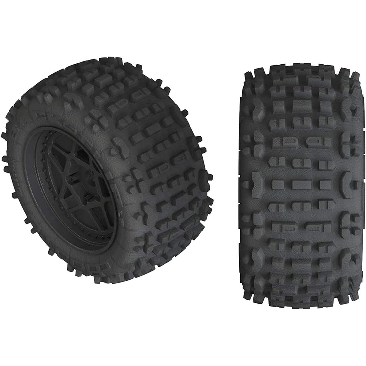 ARRMA dBoots Backflip LP 4S Tire 3.8 Glued Black (2) ARAC9468