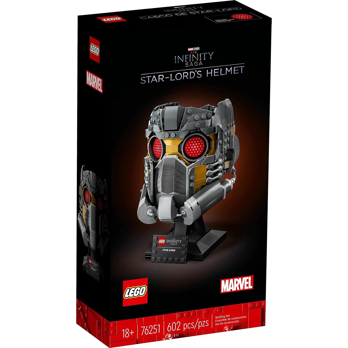 LEGO Marvel Star-Lord Helmet Set 76251 Collectible Model Kit for Adult Building Home Decor Creative Activities Gift Ideas