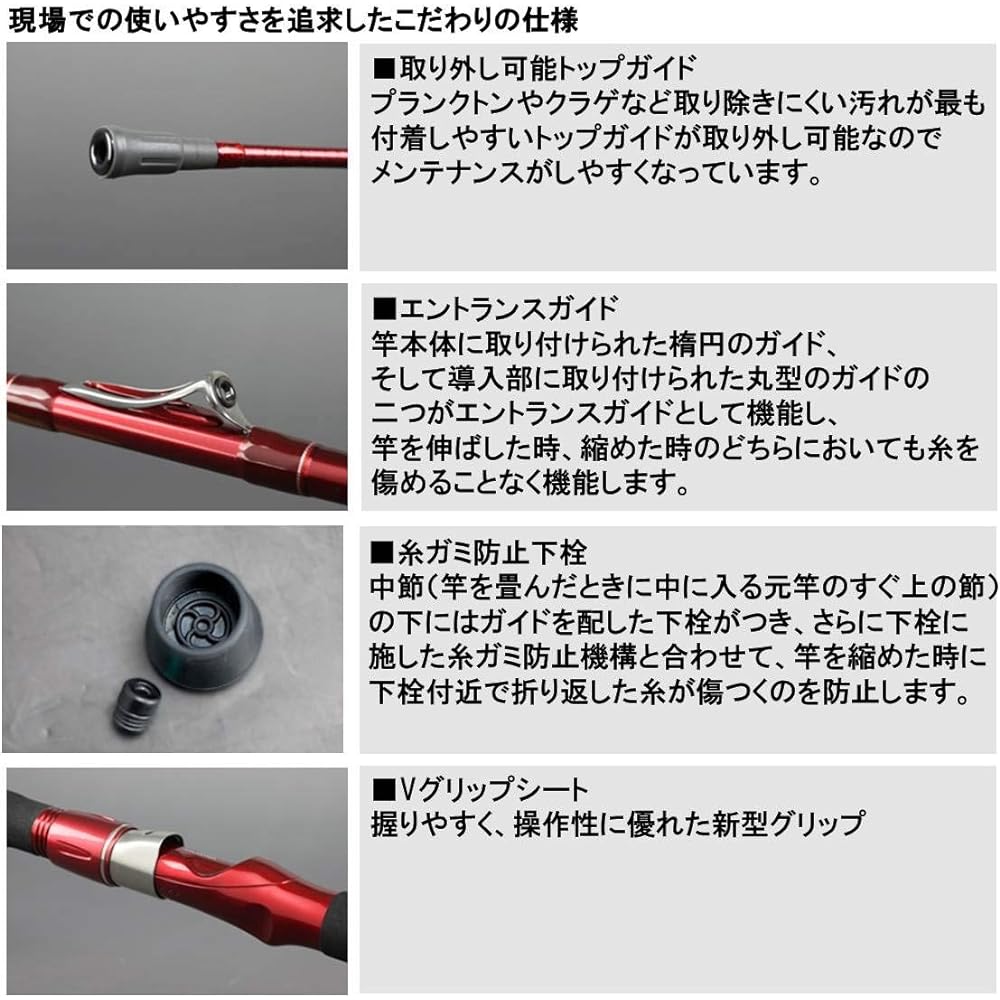 DAIWA Standard Boat Rod / Drawout / 6:4 Tone / Interline IL Seaflex 64 No. 30 ~ No. 80