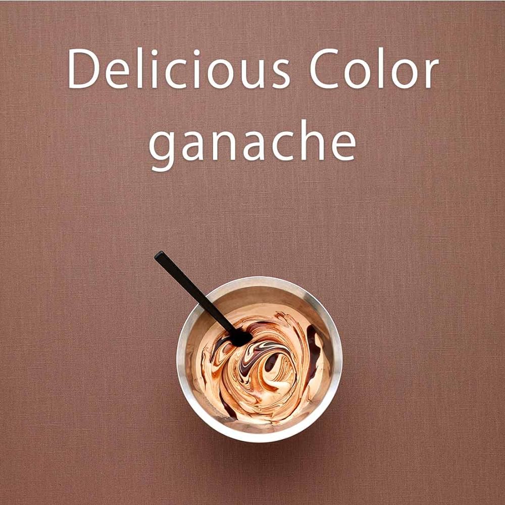 Blooming Nakanishi Table Cloth Delicious Color (Ganache (Light Brown) / 130 x 170cm) For 4 People Water Repellent Rectangle Plain Machine Washable (Water Repellent Finished/Made in Japan) 400170-0001-88