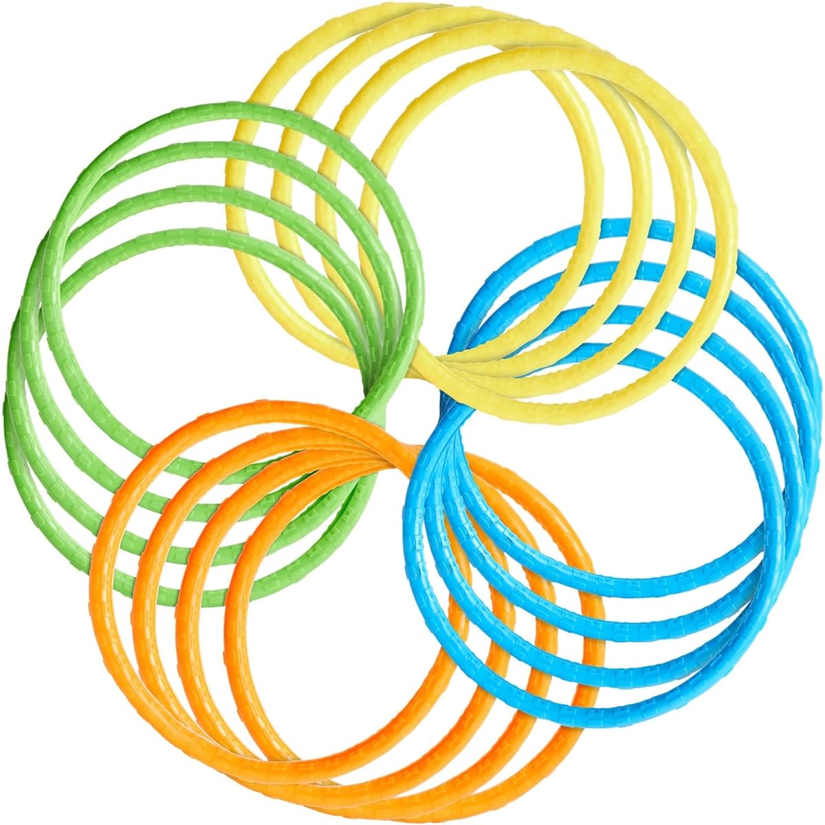 Pool Diving Rings for Kids, Multicolored Pool Toys and Party Games, Pack of 12