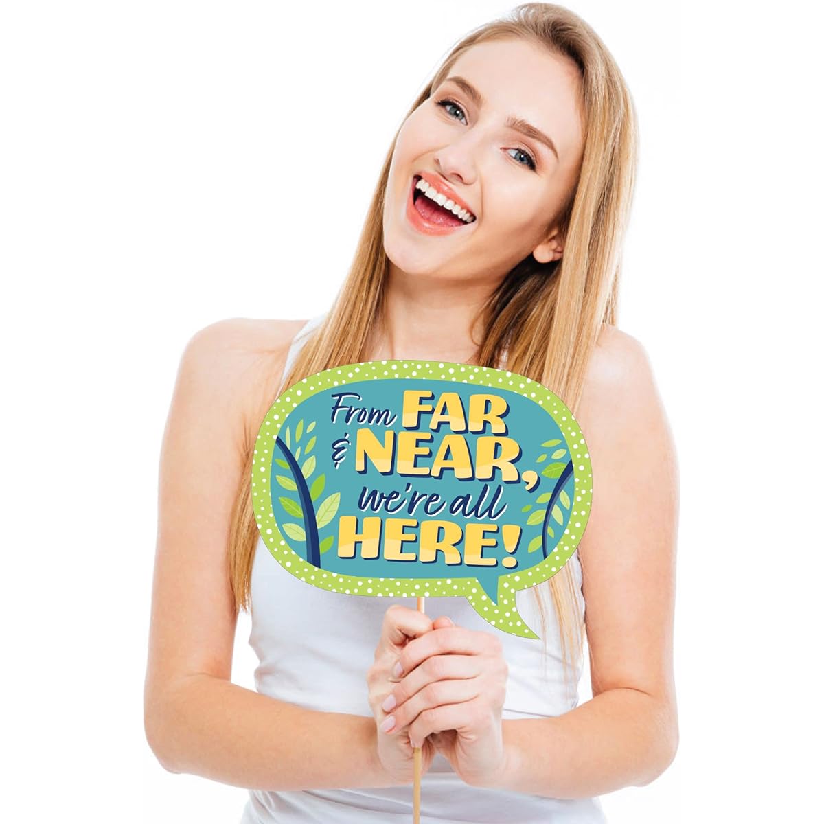 Big Dot of Happiness Funny Colorful Family Reunion - Family Gathering Party Photo Booth Props Kit - 10 Pieces