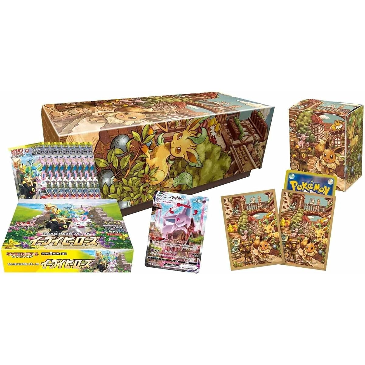 CardGame Pokemon Trading Card Game Eevee Heroes Eevee Set (Japanese) 2 Reinforced Expansion Boxes Limited Promotional Supply Set