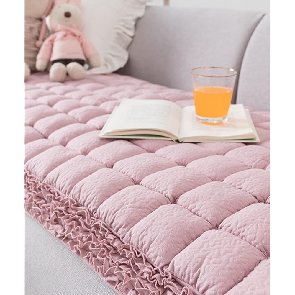 Aimoha Seat Cushion Sofa Seat Sofa Cushion Mat 70.3 x 148cm Sofa Pad Pad Cushion (Pink)