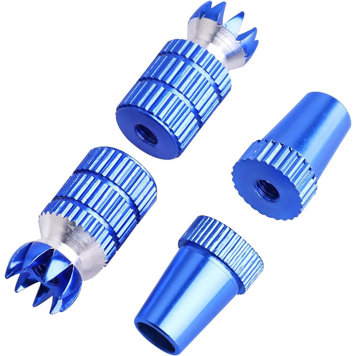 HobbyPark Aluminum RC Transmitter Stick End Controller Thumb Locker M3 Thread TX for Futaba/FrSky/Spektrum DX6i DX7S DX8 DX9 / Taranis X9D /ETurnigy 9X / Hitec Aurora 9 (Blue)