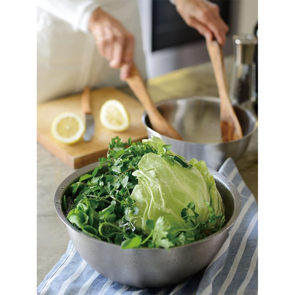 La Base Tsubame Sanjo Stainless Steel Bowl & Colander & Plate & Shallow Colander 4 Piece Set Made in Japan la base Yoko Arimoto LLM-8717