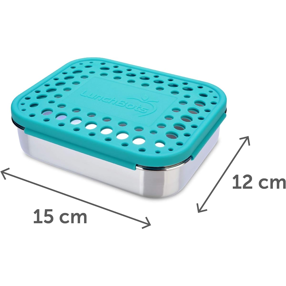[LunchBots] LunchBots Trio 2 Stainless Steel Food Container Three Section Design Perfect for Healthy Snacks, Sides, [Parallel Import]