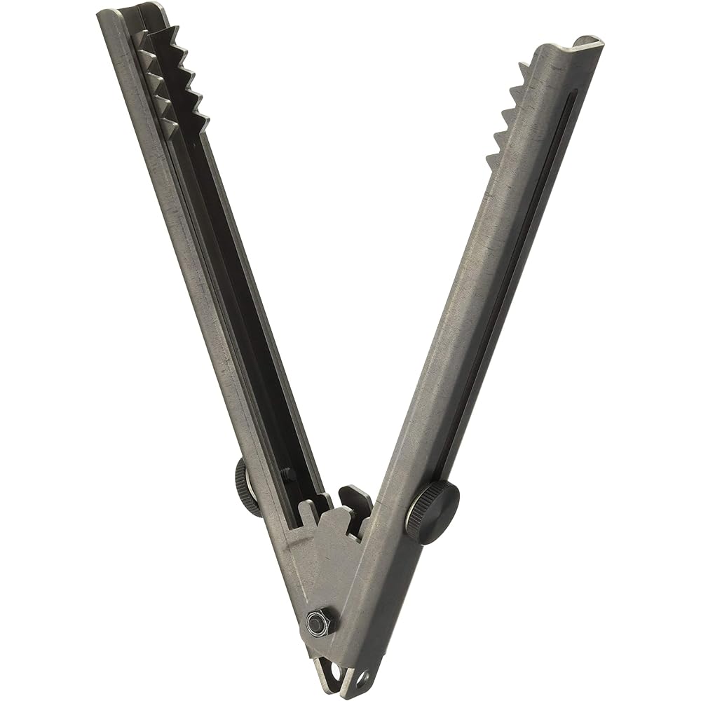 [Nara Dougu Seisakusho] "Nara Scissors" Telescoping Fire Scissors, Black Iron, Made in Japan, Black, Small