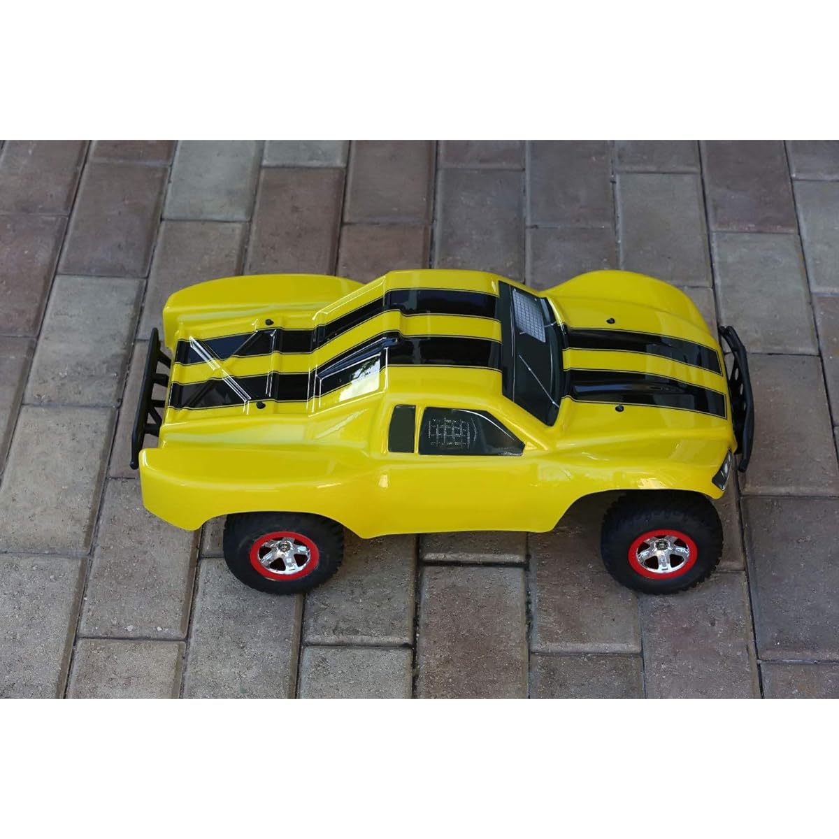 SummitLink Compatible Custom Body Yellow Bumblebee Style for 1/10 Scale RC Car or Truck (Truck Not Included) SS-BEE-03