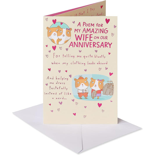 American Greetings Anniversary Card for Wife (Grateful I've Got You)