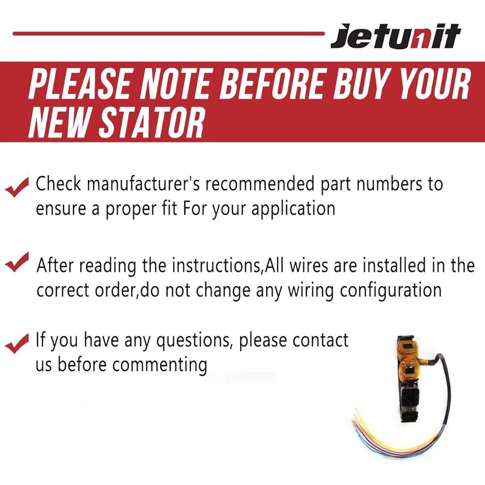 [6.21-6.22 20% off] JETUNIT Genuine Outboard Motor 16 Amp Stator Assy Magnet Coil Mercury 40-125hp 2,3&4 Cylinder 174-9710K1 398-818535A18 398-9710A28 398 -98733 A32 F747095