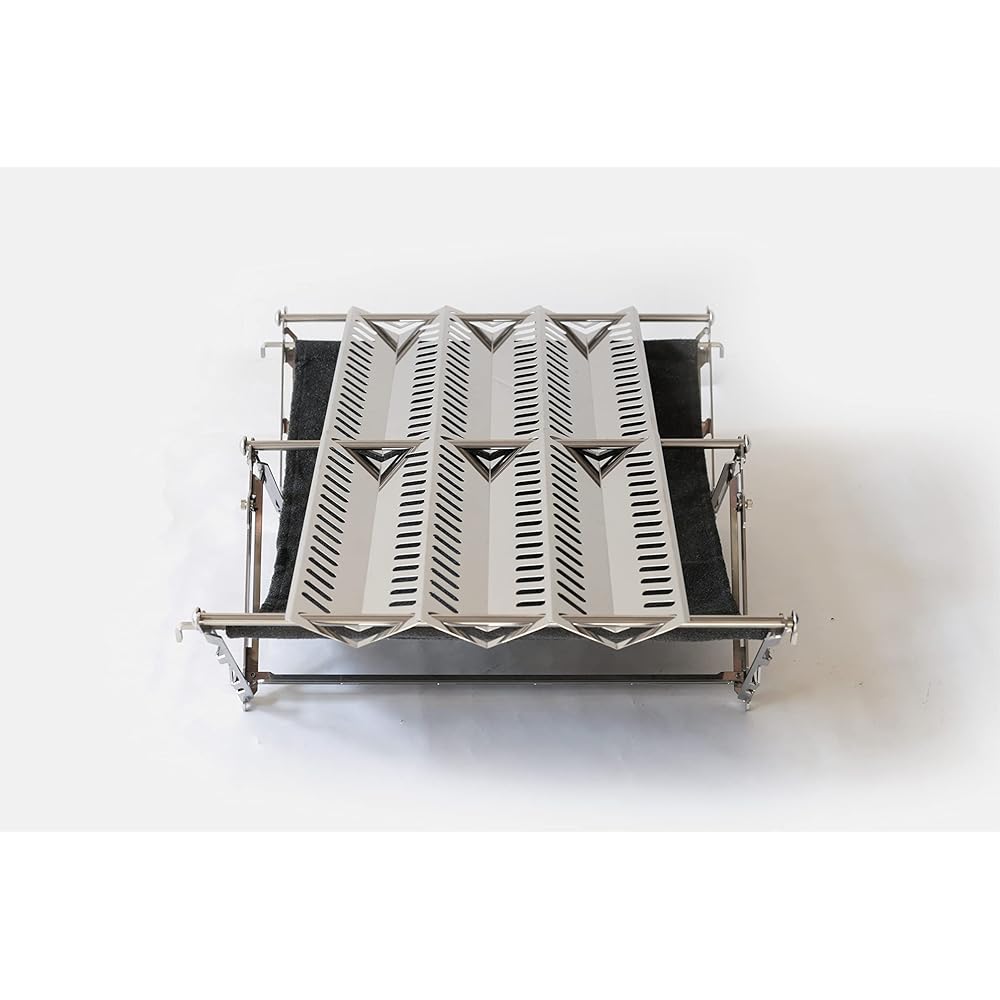 MAAGZ JIKABIDAI/Open Fire Stand [Fielder × MAAGZ] CT0012 Folding Compact Fire Stand Bonfire Stand Made of Stainless Steel (JIKABIDAI/Open Fire Stand)