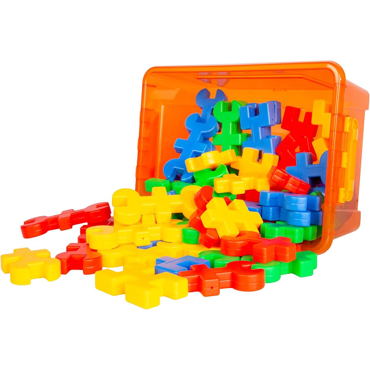 Think Fast Toys Automotive Engineering Operations Set (46 Pieces) with Storage Tub and Instructions STEM and Learning from Home Toys