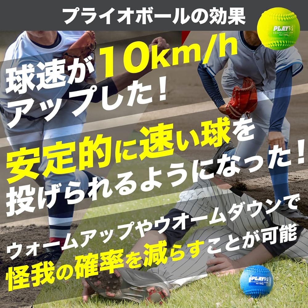Plyo Ball Baseball Ball Speed Increase Training Official Ball Hardball Softball KMH Original Cross Set