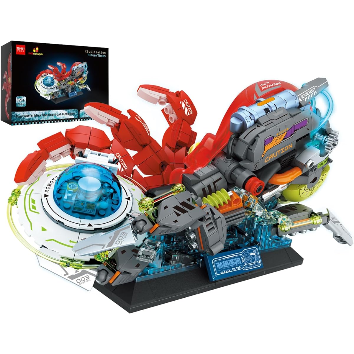 JMBricklayer Wonderful Ideal Mechanical Octopus Building Block