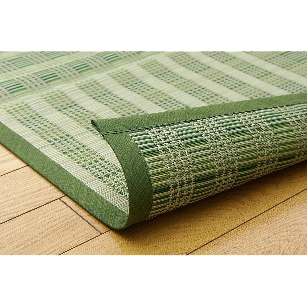 Ikehiko Corporation Igusa Hanagoza Carpet 3 tatami dk Peace Green Edoma 3 tatami Approx. 174 x 261 cm #4317553
