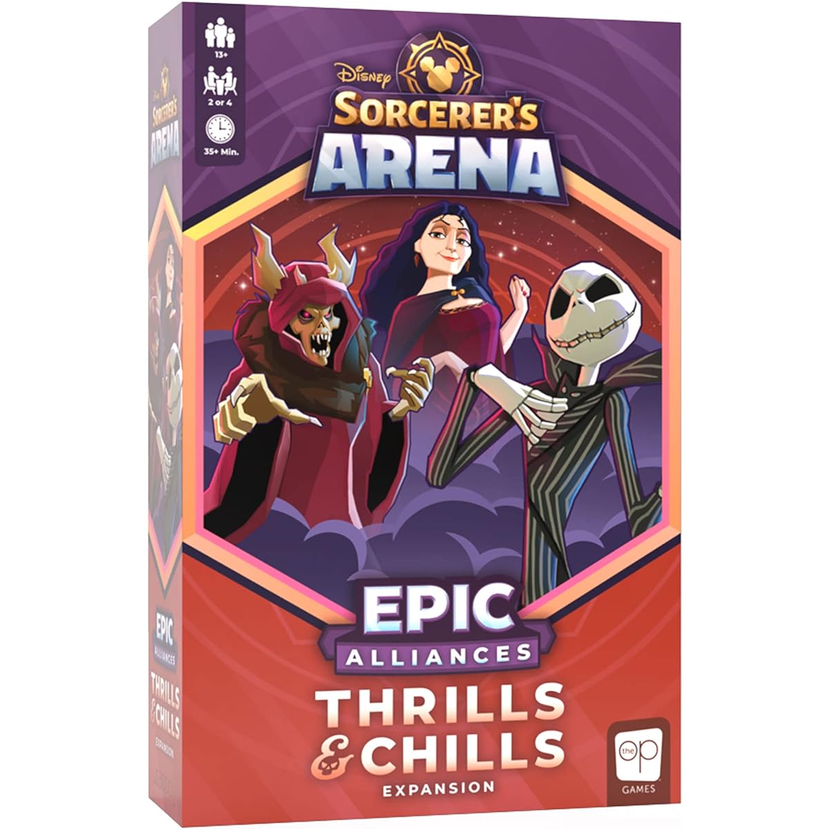 Disney Sorcerer's Arena Epic Alliances Thrills and Chills Expansion | Featuring Jack Skellington, The Horned King, and Mother Gothel | Official Disney Licensed Strategy & Family Board Game