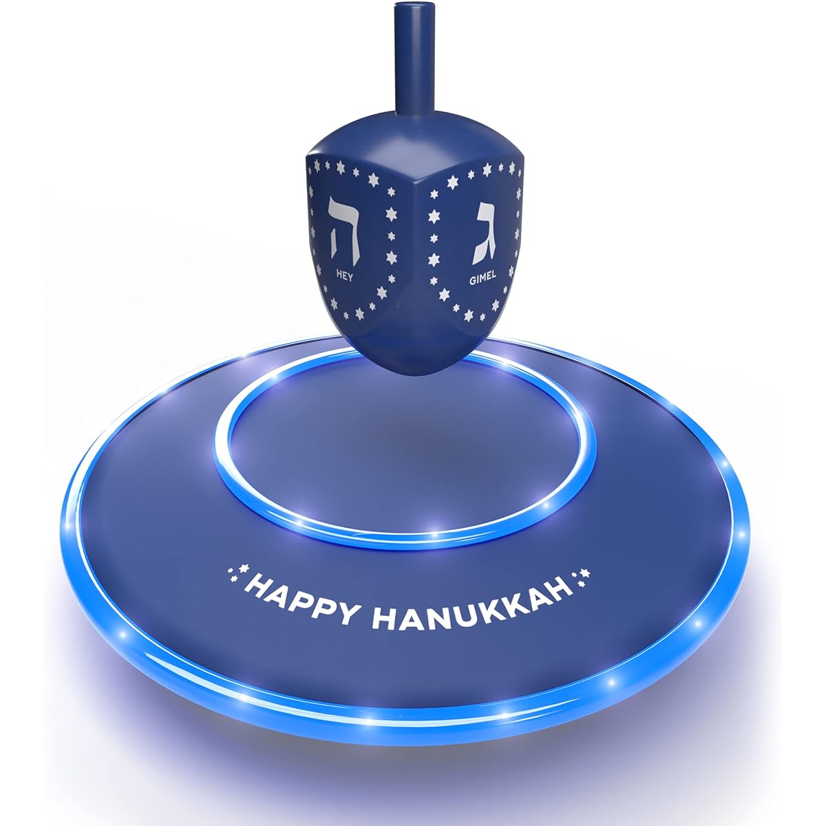 Hanukkah Floating Dreidel with Discs Chanukah Decoration