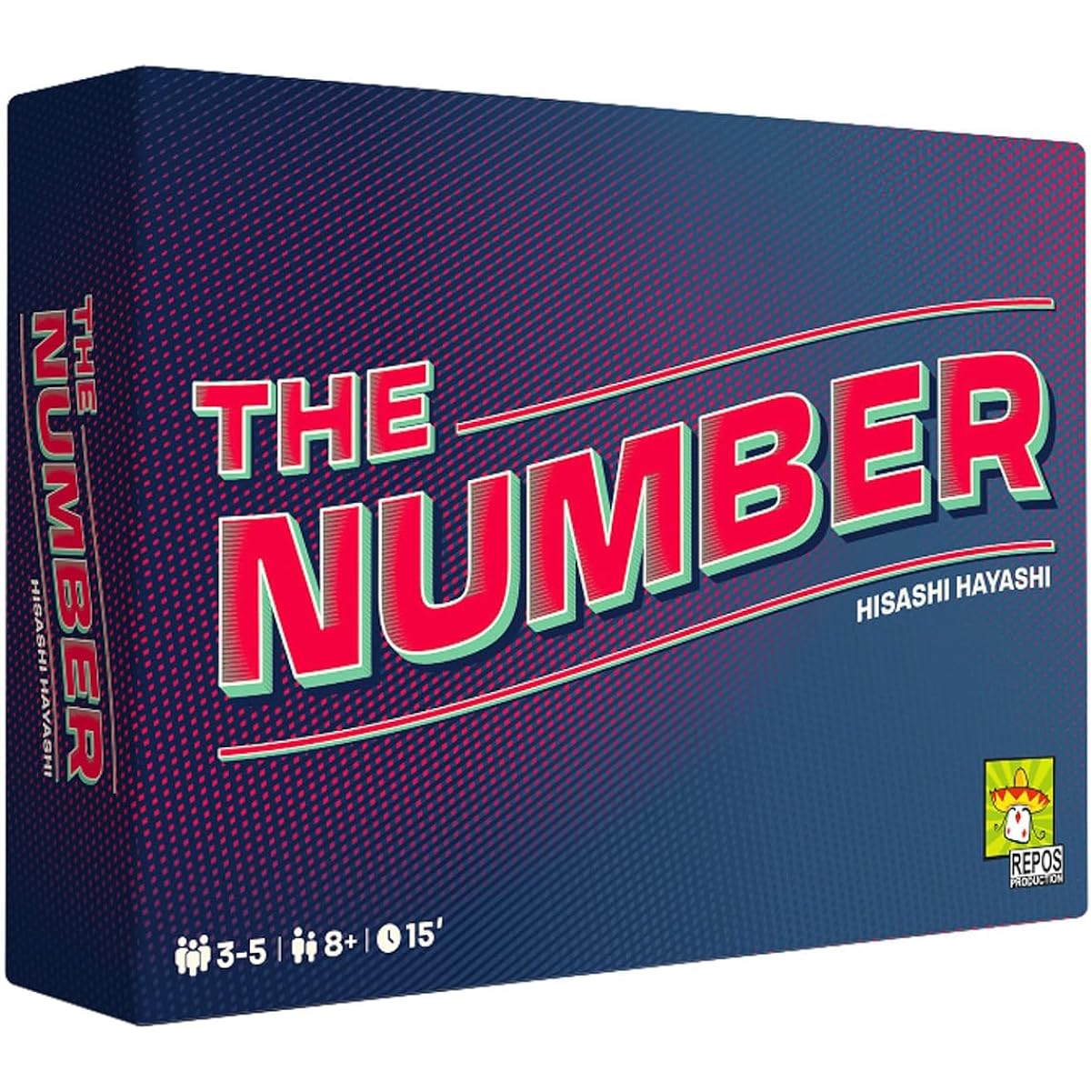Repos Production The Number Party Game | A fun bluffing and risk-taking strategy board game | Great family game for kids and adults | For ages 8 and up | For 3-5 players | Average play time 15 minutes | Made by Repos Production