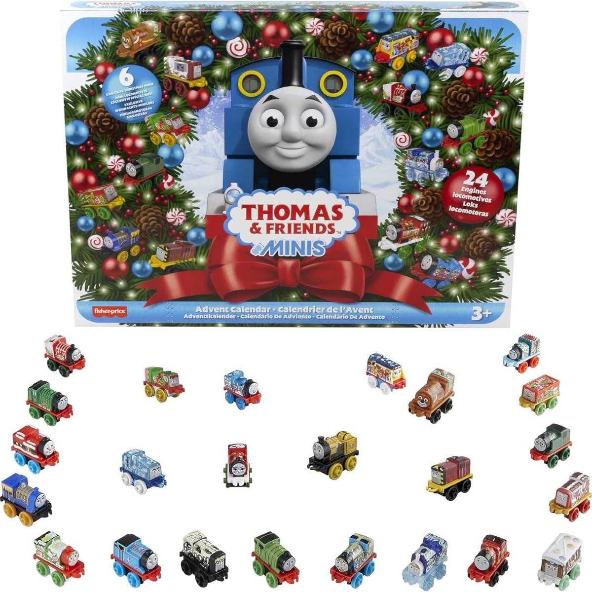Thomas the Tank Engine Mini-Mini Thomas Advent Calendar 2021 [Ages 3 and up] GYW47 Blue