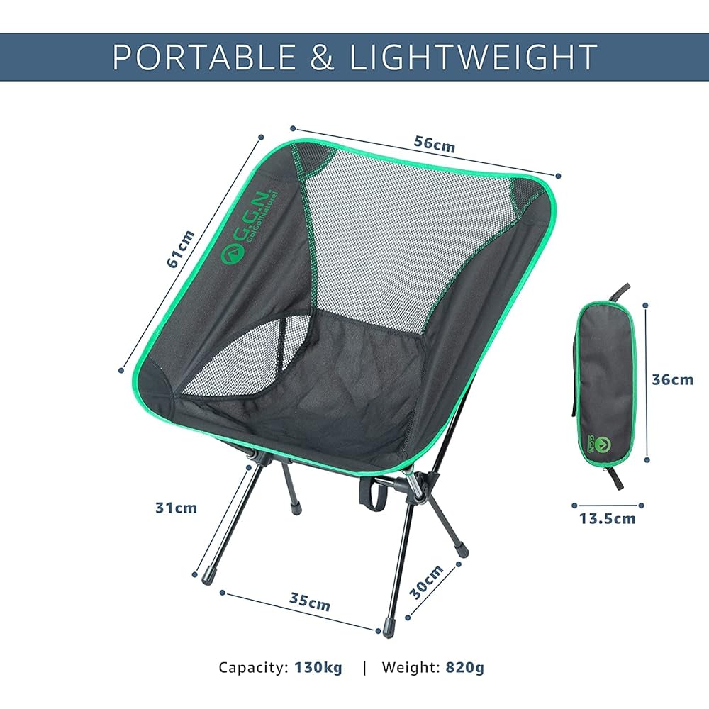 G.G.N. Outdoor Chair, Camping, Folding Chair, Outdoor Chair, Compact, Lightweight