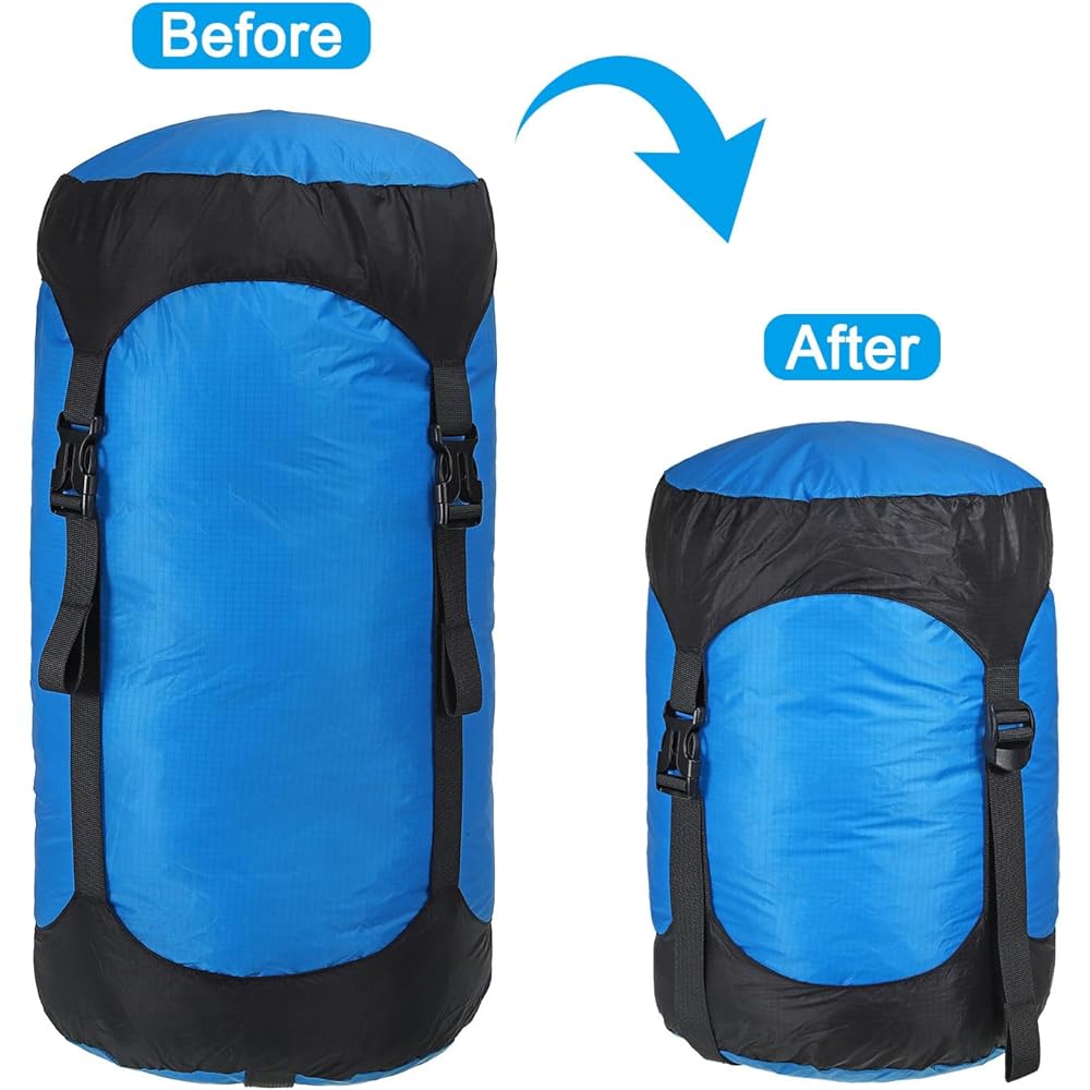 PATIKIL Compression Storage Bag 18L Waterproof Shruff Lightweight Compression Storage Bag Blue
