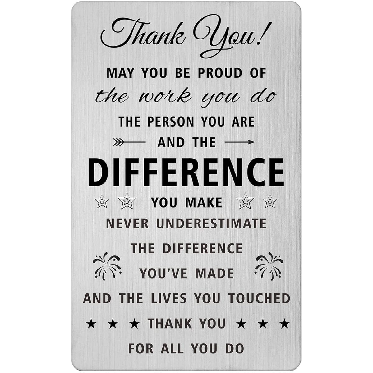 Jzxwan Employee Appreciation Gifts for Women, Men Retiring Colleagues Gifts for Men Women Unique Thank You for All You Do Wallet Card for Colleagues Christmas