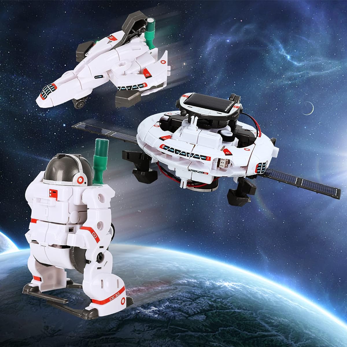 Tomons STEM Toys 6-in-1 Solar Robot Kit, Learning Science Building Toys Educational Science Kit with Solar Robot for Kids 8 9 10-12 Years Old Boys Girls Gift