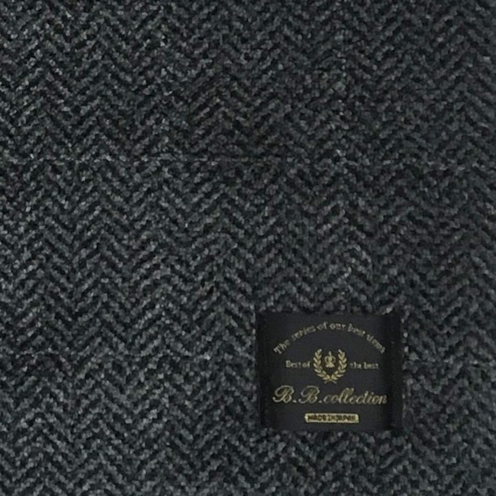 Senko B.B.collection Herringbone 3 Kitchen Mat Approx. 50 x 270cm Gray Antibacterial Odor Resistant Thin Compatible with Floor Heating Made in Japan 37376