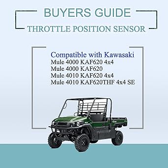 HiSport TPS Throttle Position Sensor – Kawasaki KAF620 KAF950 Mule 4000 4010 4x4 Trans Diesel 2009-2020 Replacement # 21176-2112