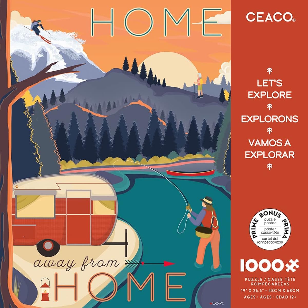 Ceaco - Let's Explore - Home Away from Home - 1000 Piece Jigsaw Puzzle