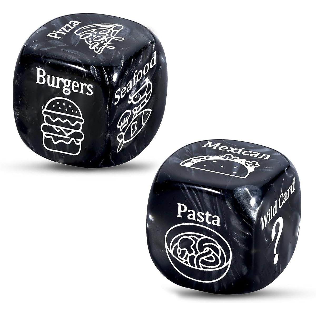 JEWGLO Couples Gift Ideas, Anniversary Date Night Gifts, Date Night Dice for Him, Food Decision Dice for Couples, Birthday Gifts for Boyfriend, Girlfriend, Marriage, Engagement, Wife, Husband Gifts