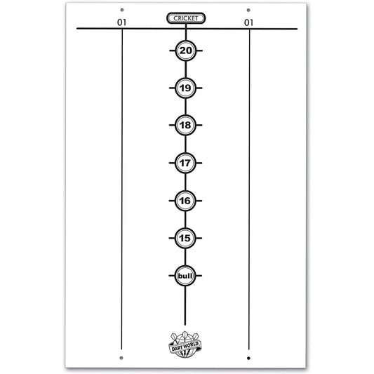 Dart World 47531 Whiteboard Darts Scoreboard (Large)