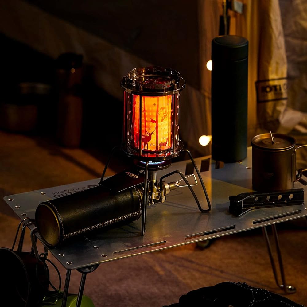 intoNature Outdoor Deep Forest Heater Portable Lightweight Outdoor Warmer Tent Heater Stainless Steel Infrared Heating Alloy For Hiking Camping Climbing (Deer)