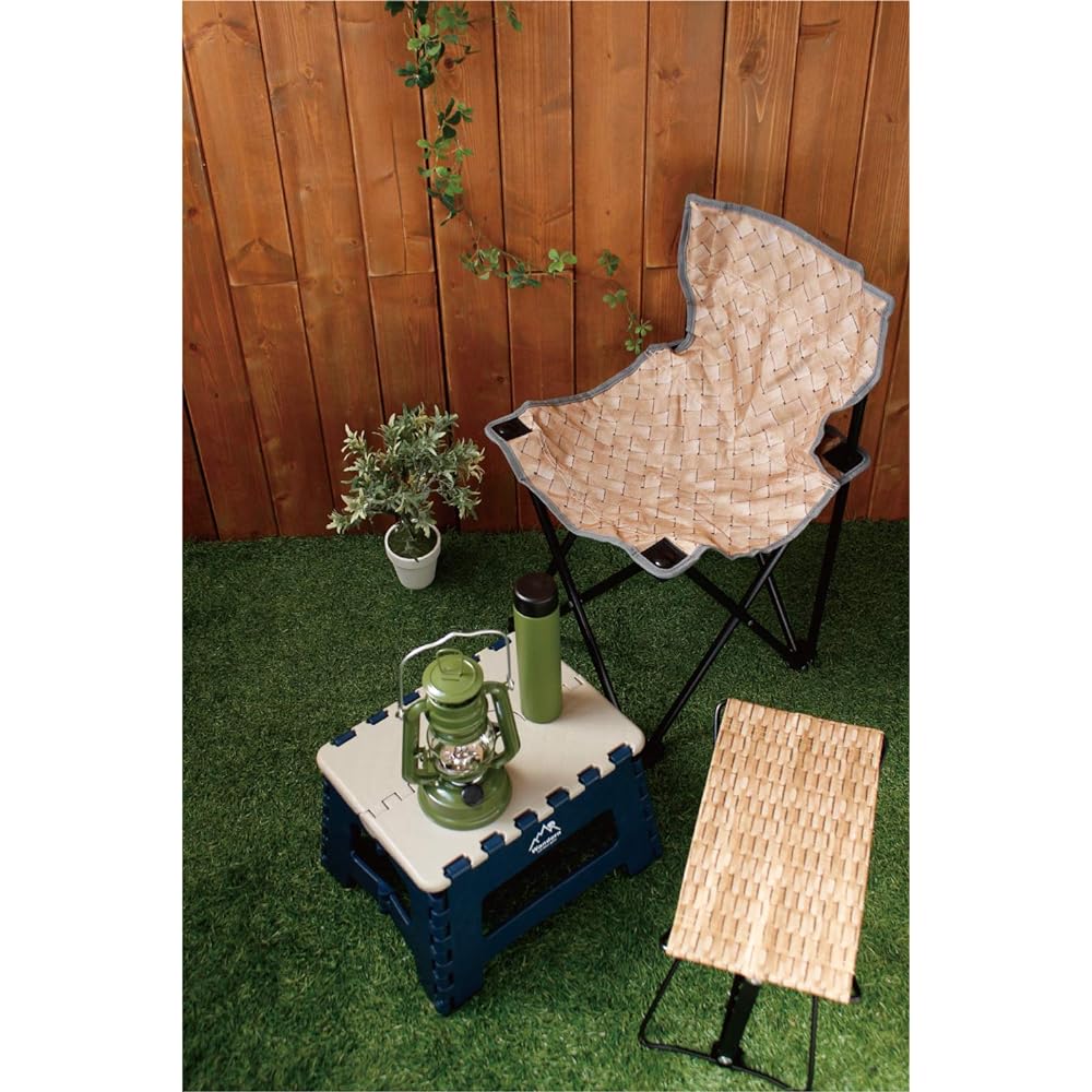 Maruwa Boeki Outdoor Chair Weave Compact Chair 35 x 32 x 58 cm French
