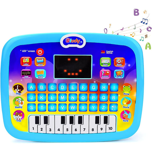 1 2 3 Years Old Boys Learning Toys Educational Preschool Pad Kids Boys Interactive Electronic Toys 1-3 Years Baby Early Development Toys Boys Girls Children 12m 18 Months (Blue)