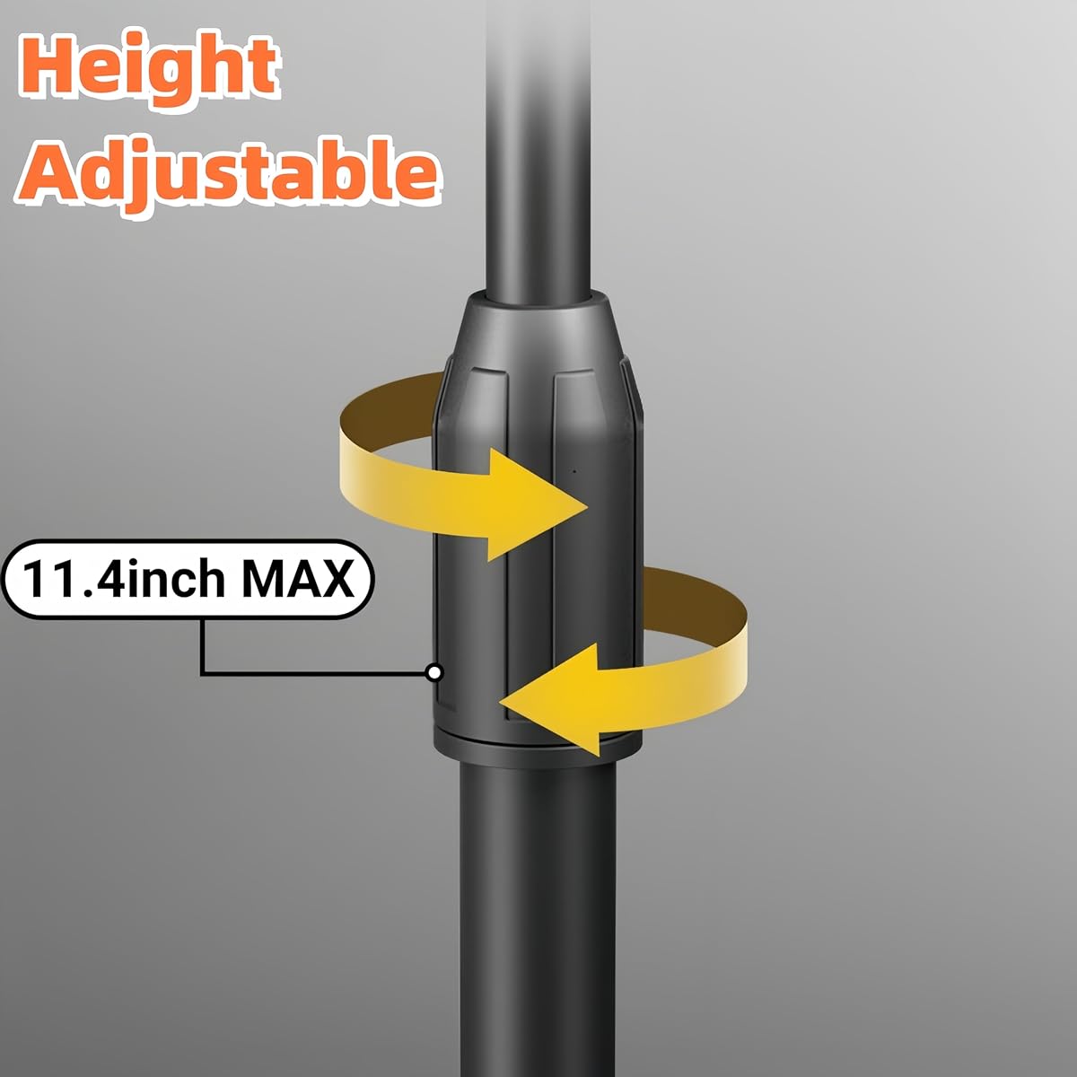 BGGCHEECA MC-S [11.4"] Upgraded 2-in-1 Desktop Microphone Stand Adjustable Mic Stand with Pop Filter Shock Mount Mic Clip 3/8" to 5/8" Metal Screw Adapter Phone Stand