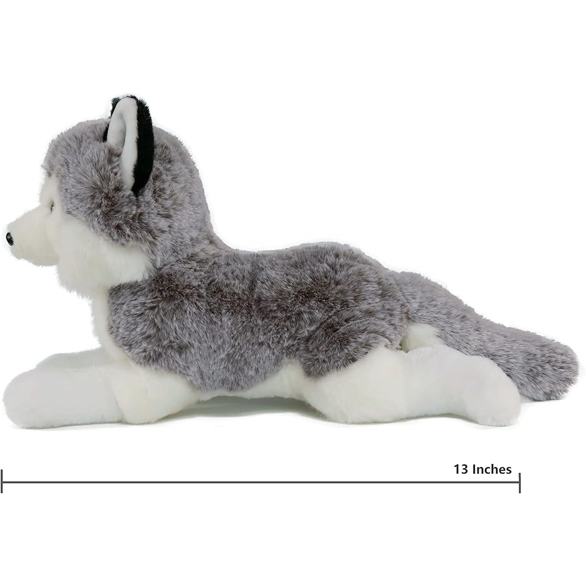 Ice King Bear 1,500 lb Lifelike Siberian Husky Weighted Plush Toy - Stuffed Animal - 13 Inch