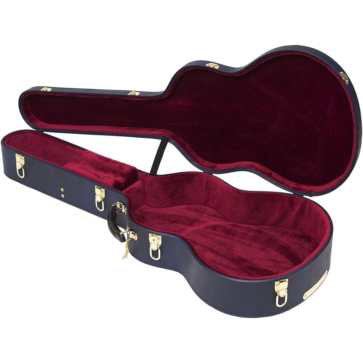 Iwamoto Case Classic Guitar Hard Case Flat Top Navy GC-F002-1