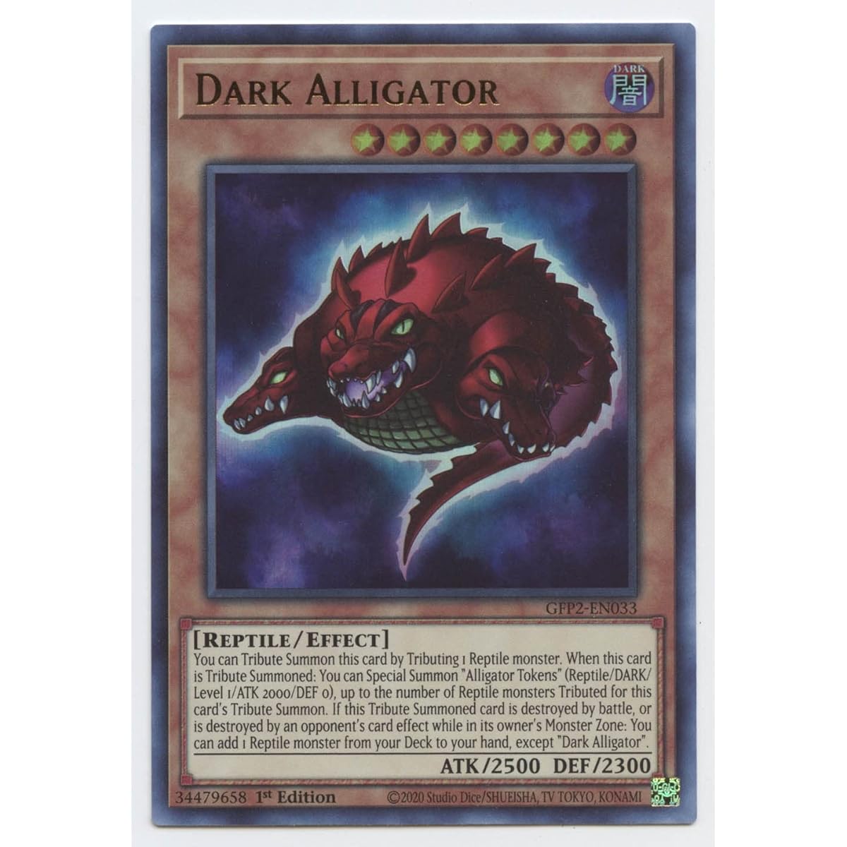 Dark Alligator - GFP2-EN033 - Ultra Rare - 1st Edition.