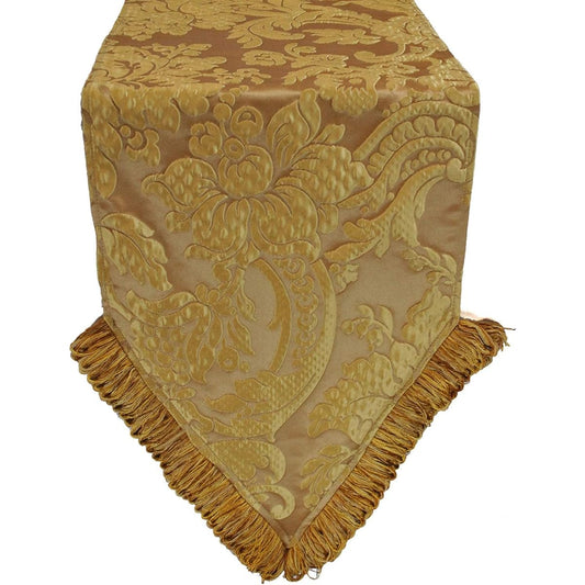 Austin Horn Classics Genevieve Gold Luxury Table Runner 13 x 108