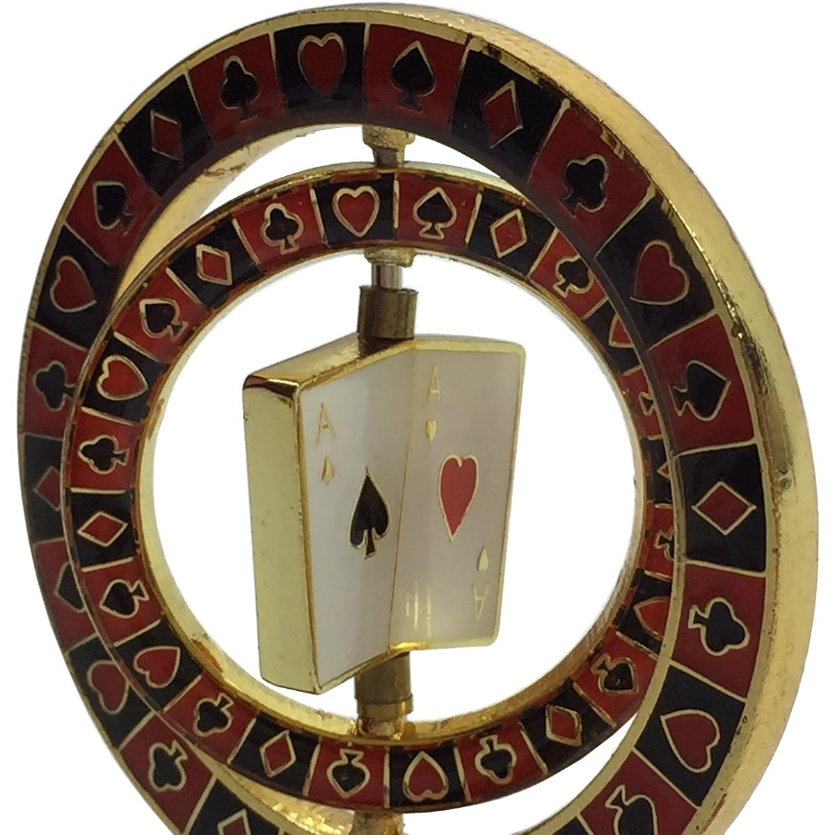Double Spinner (with Pocket Aces in Center) Poker Weight